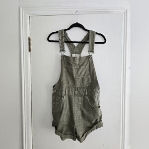 FP Green Denim Overalls